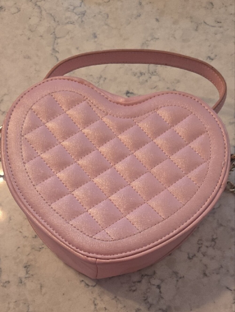 Hot Topic Polly Pocket Heart Purse & Wallet Matching Set Quilted Crossbody AS IS - Picture 11 of 16